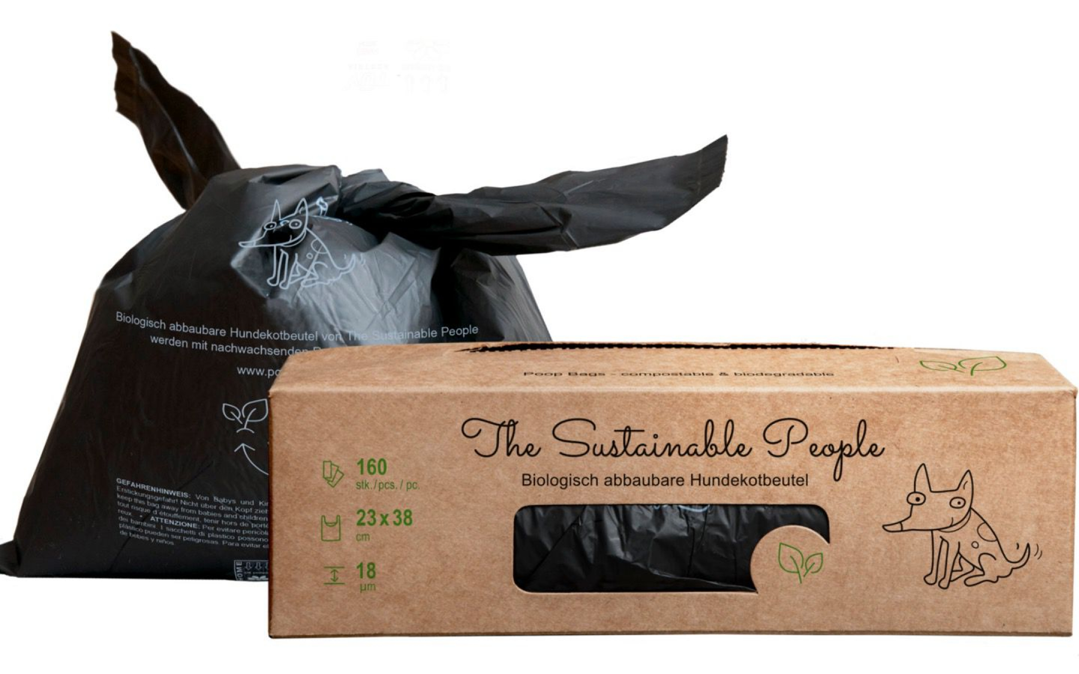 Biodegradable dog waste bags