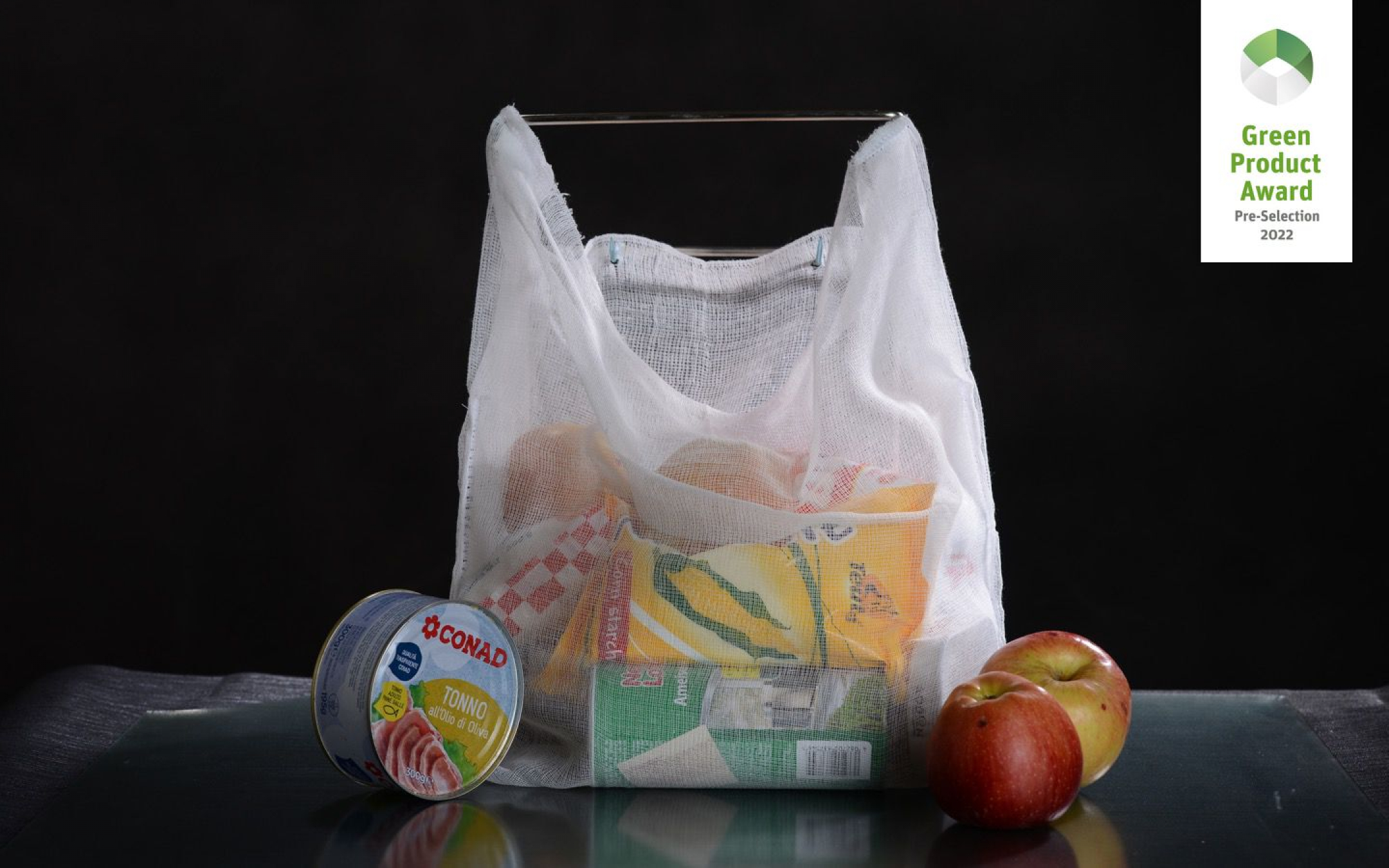 Cotton gauze grocery bag