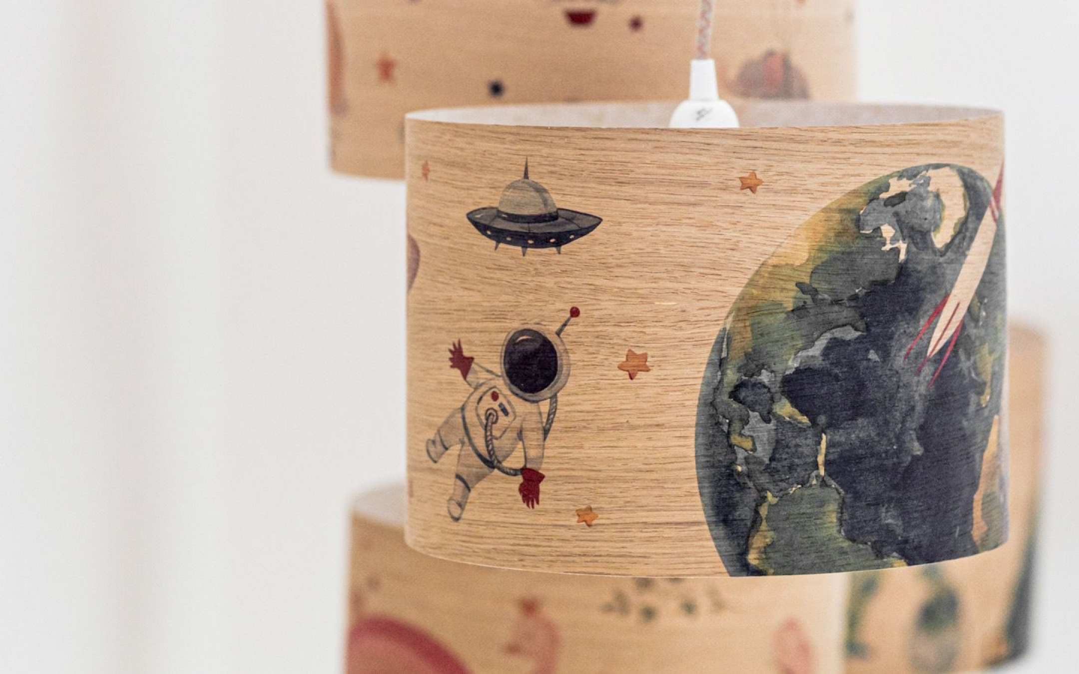 Children's wood lampshades