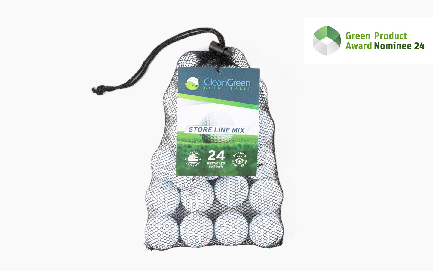 Bolas de golf recicladas y usadas