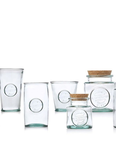 2x Smoothie-Gläser 45cl Aus 100% Recyceltem Glas - Re-Generation