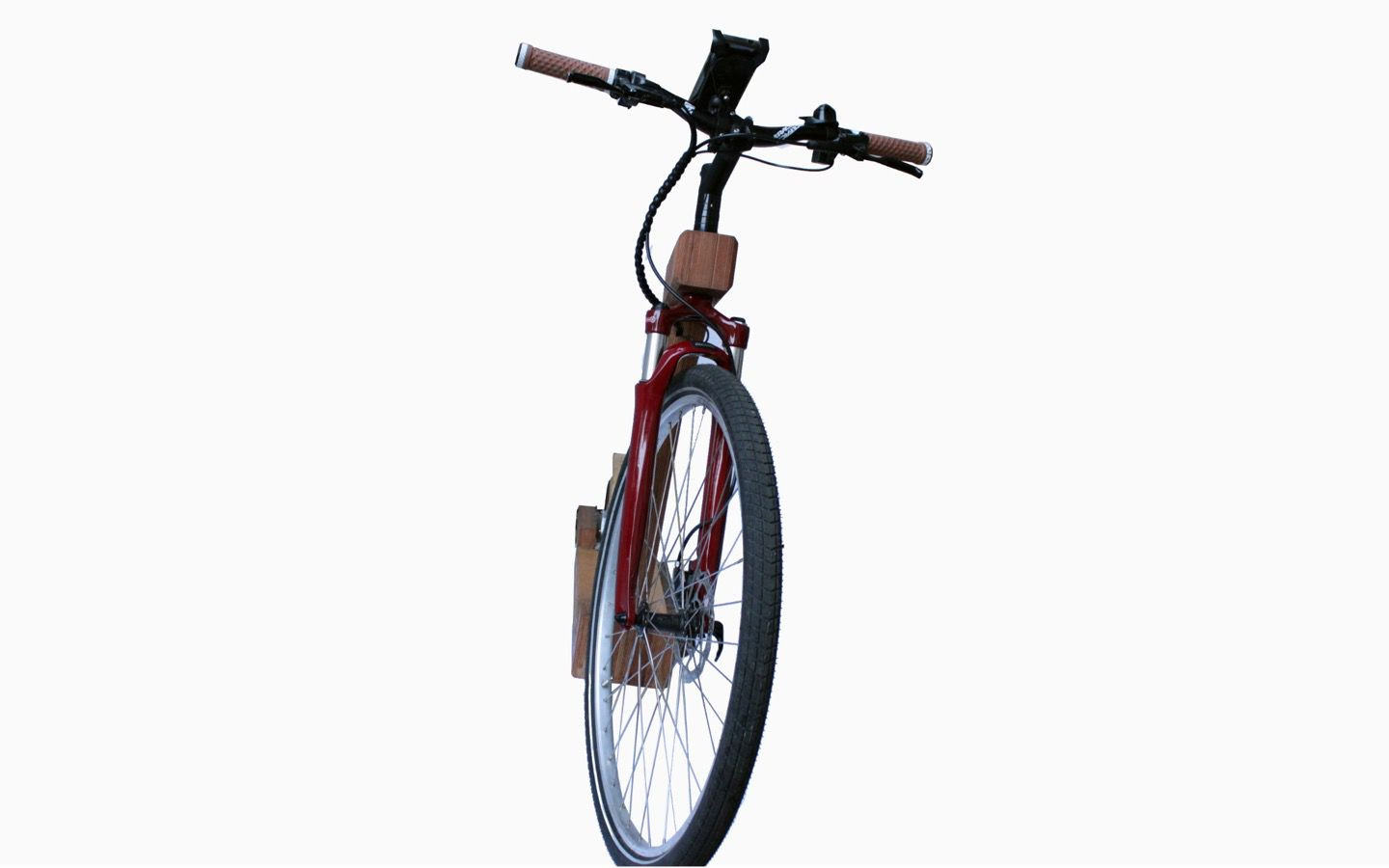 Electro-bicicleta de madera