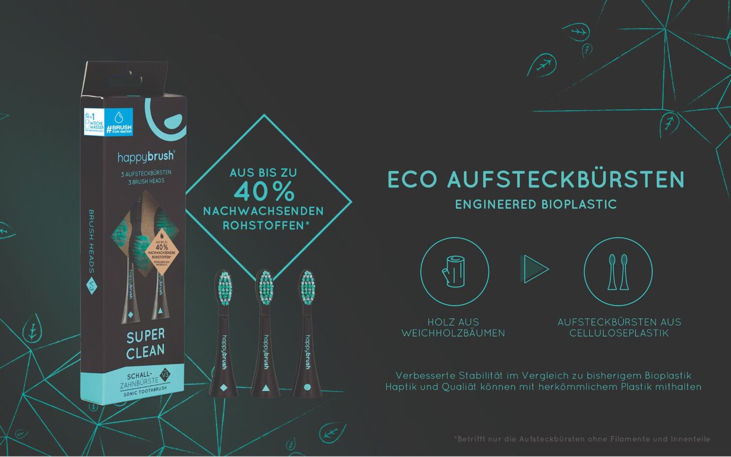 happybrush Eco Aufsteckbürsten