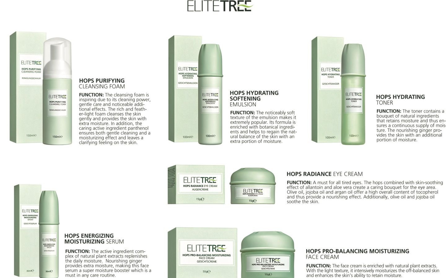 Elitetree hops  skin care