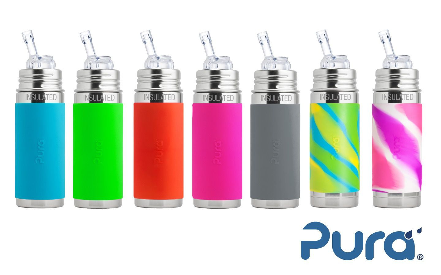 Pura insulated straw bottle